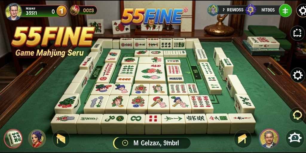 Gameplay menarik dari 55FIVE yang menantang keterampilan Mahjong.