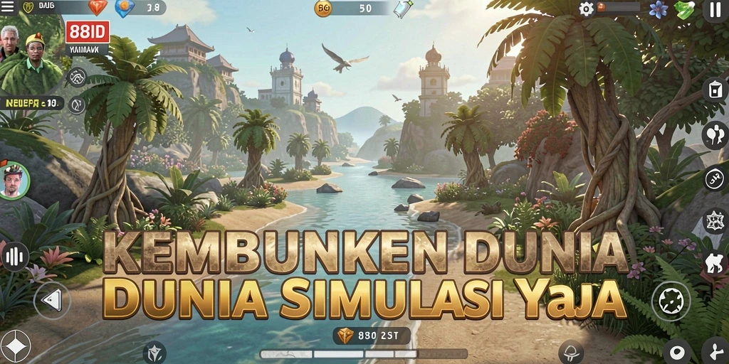 Screenshot gameplay <strong>88ID</strong> yang menampilkan dunia simulasi yang menarik.