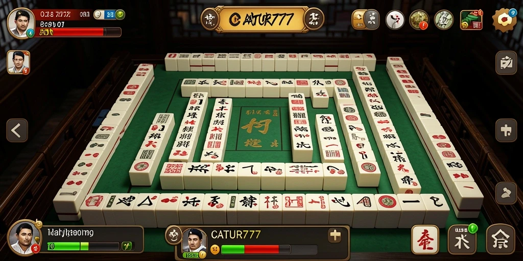 Tampilan gameplay seru dengan grafis menarik di CATUR777.