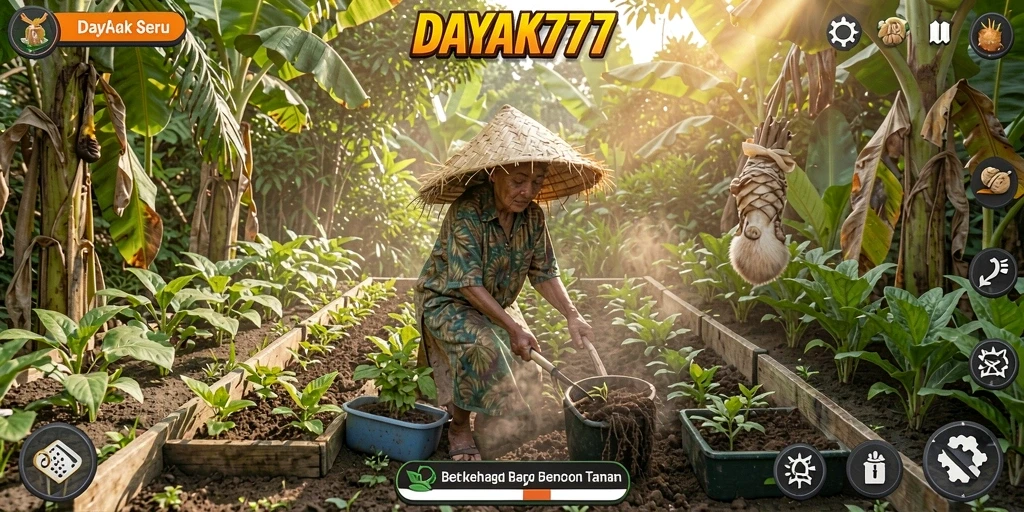 Tampilan gameplay DAYAK777 yang menarik dan menyenangkan.