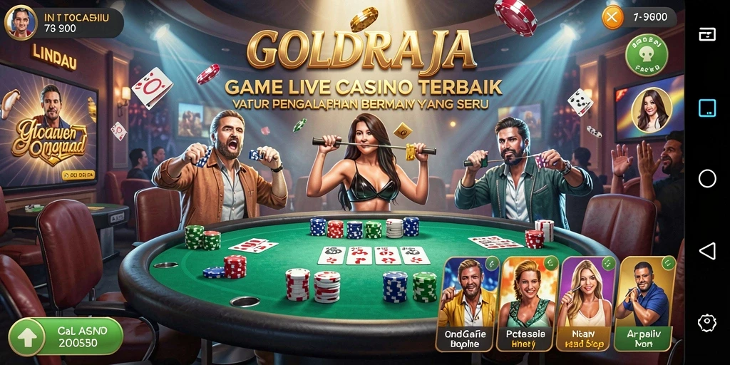 Tampilan screenshot dari gameplay Live Casino yang seru dan interaktif.