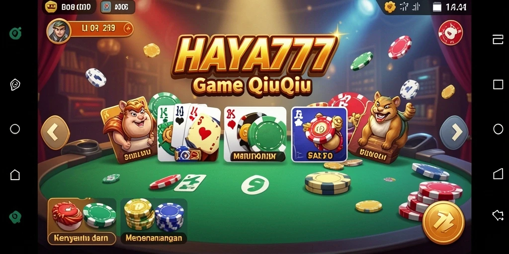 Tampilan gameplay QiuQiu yang menarik dan interaktif.