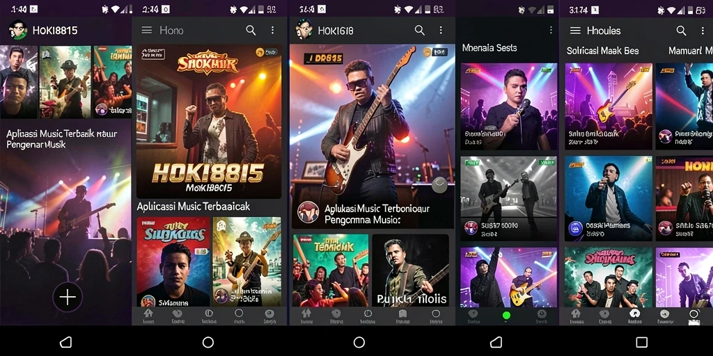 Tampilan gameplay HOKI8815 dengan berbagai fitur musik menarik.