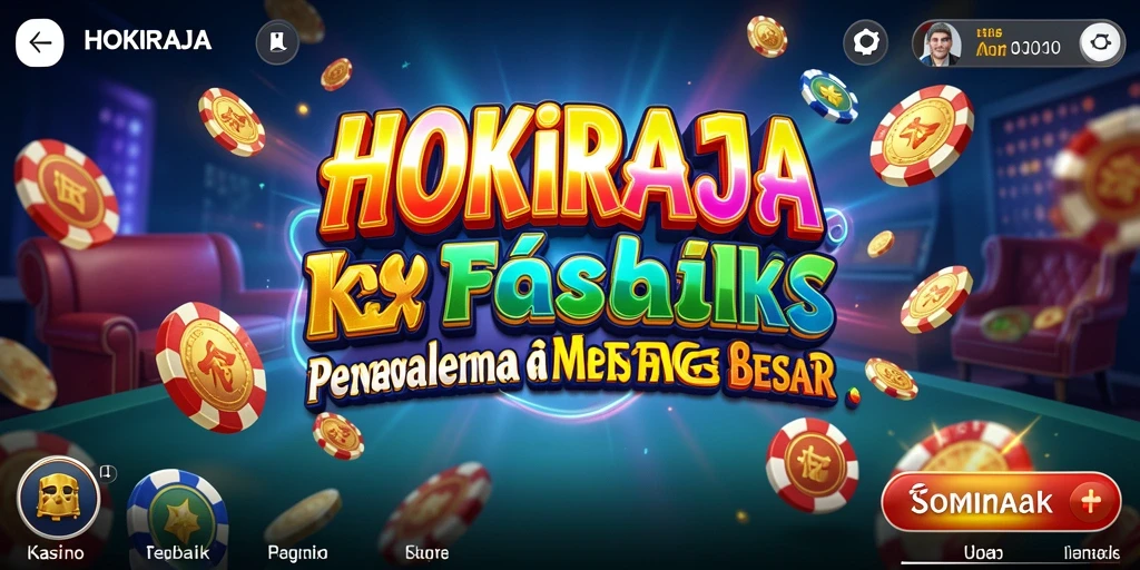 Tampilan gameplay <strong>HOKIRAJA</strong> yang mendebarkan dan grafis yang memukau.