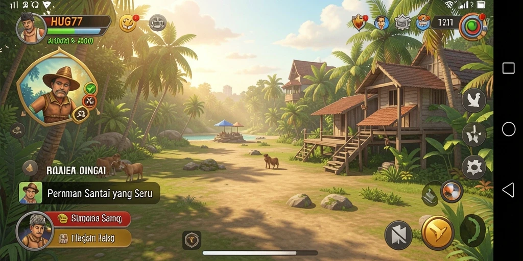 Tampilan gameplay HUGO77 yang menarik dan seru.