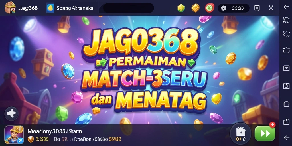 Tampilan gameplay seru JAGO368 dengan kombinasi warna-warni.