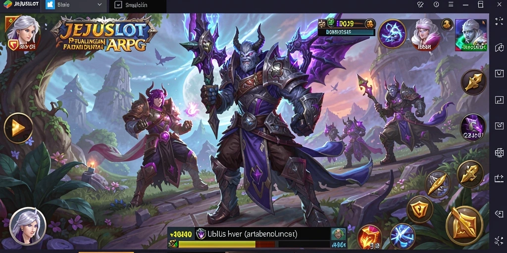 Screenshot gameplay <strong>JEJUSLOT</strong> menampilkan aksi pertempuran yang mendebarkan.