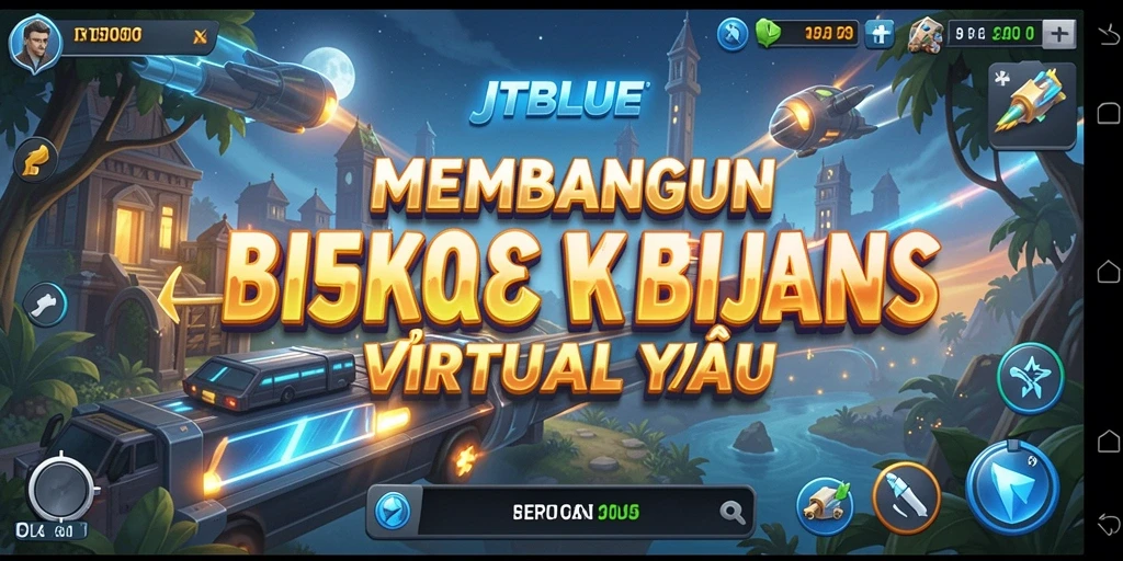 Gameplay menarik JTBLUE menampilkan berbagai bisnis yang bisa dikelola.