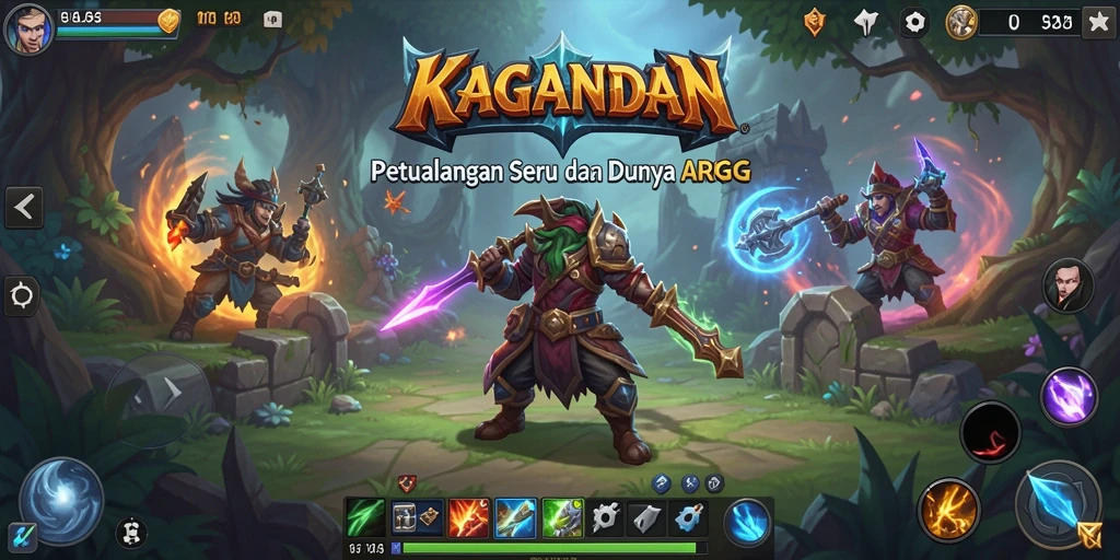 Tangkapan layar KAGANDAN menampilkan aksi mendebarkan di dunia ARPG.