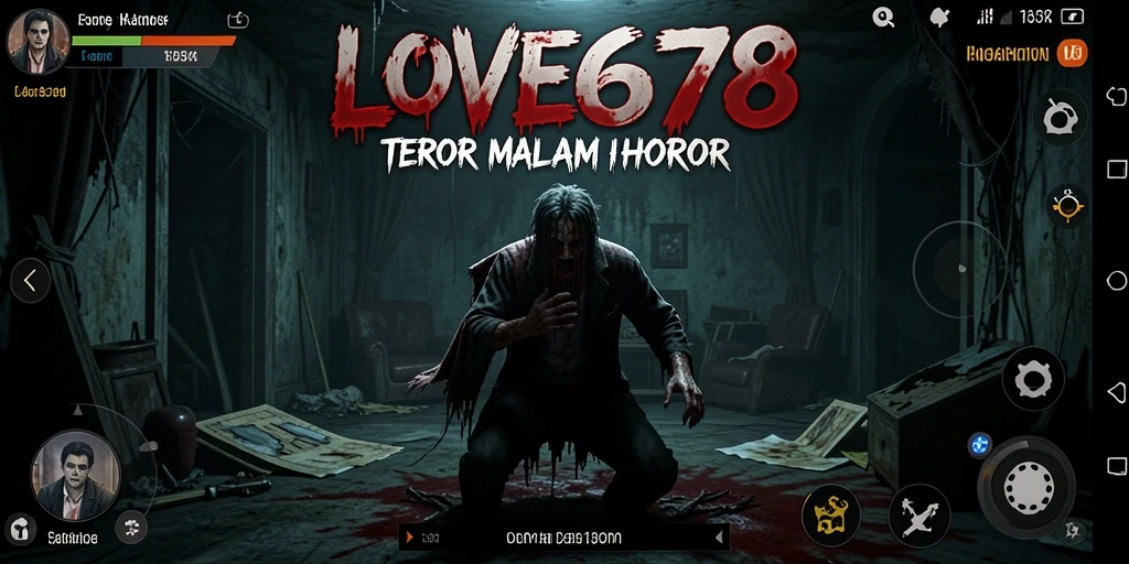Screenshot utama LOVE678 menampilkan momen menegangkan saat mengeksplorasi.