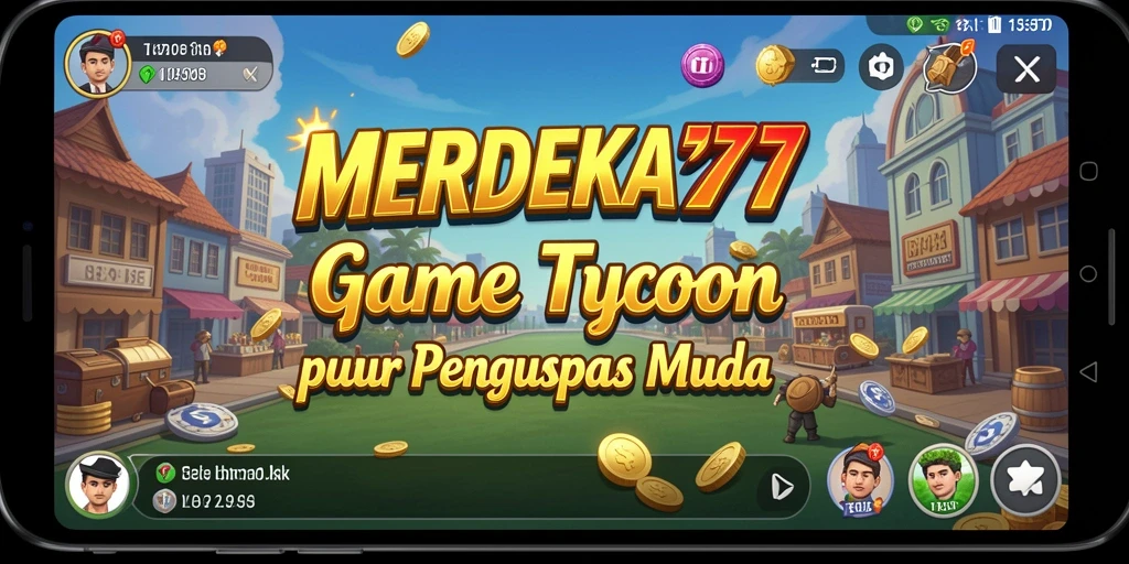 Tampilan dinamis gameplay MERDEKA777 dalam jenis Tycoon.