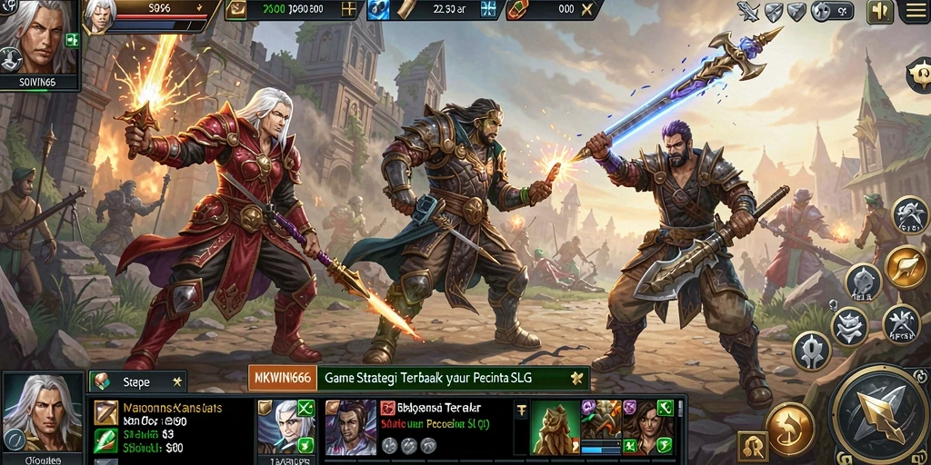 Gameplay MKWIN666 memperlihatkan strategi membangun kerajaan yang seru.