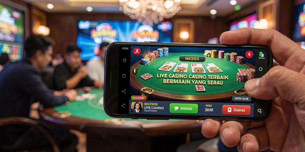 Tampilan menarik dari gameplay Live Casino di NX303.