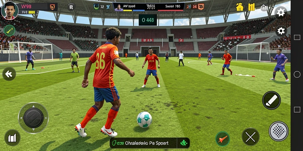 Tampilan gameplay V98 yang mendebarkan dalam berbagai cabang olahraga.
