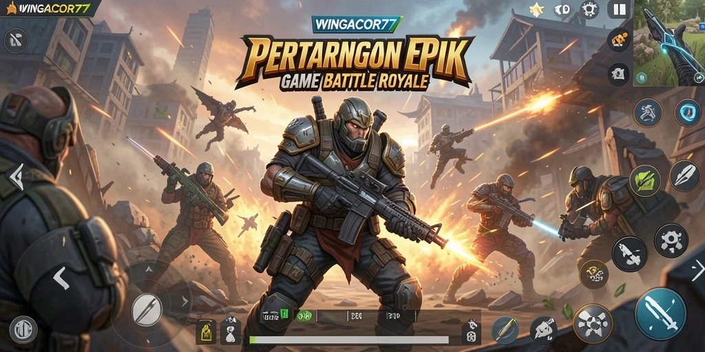 Gameplay mendebarkan di arena <strong>WINGACOR77</strong> saat pertarungan terjadi.