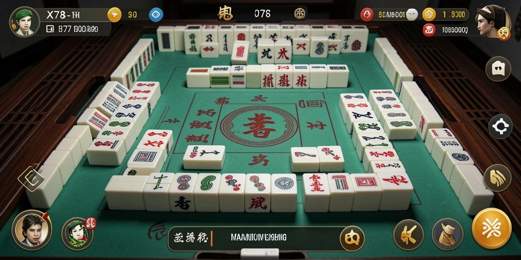 Screenshot gameplay X78 menampilkan tantangan Mahjong yang seru.